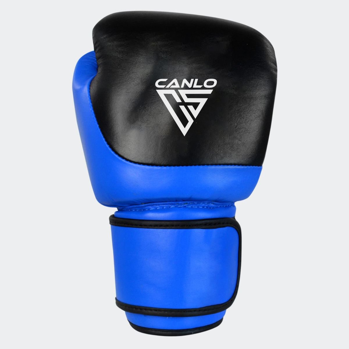 Canlo Competition Boxing Gloves Black/Blue - Side view with premium padding