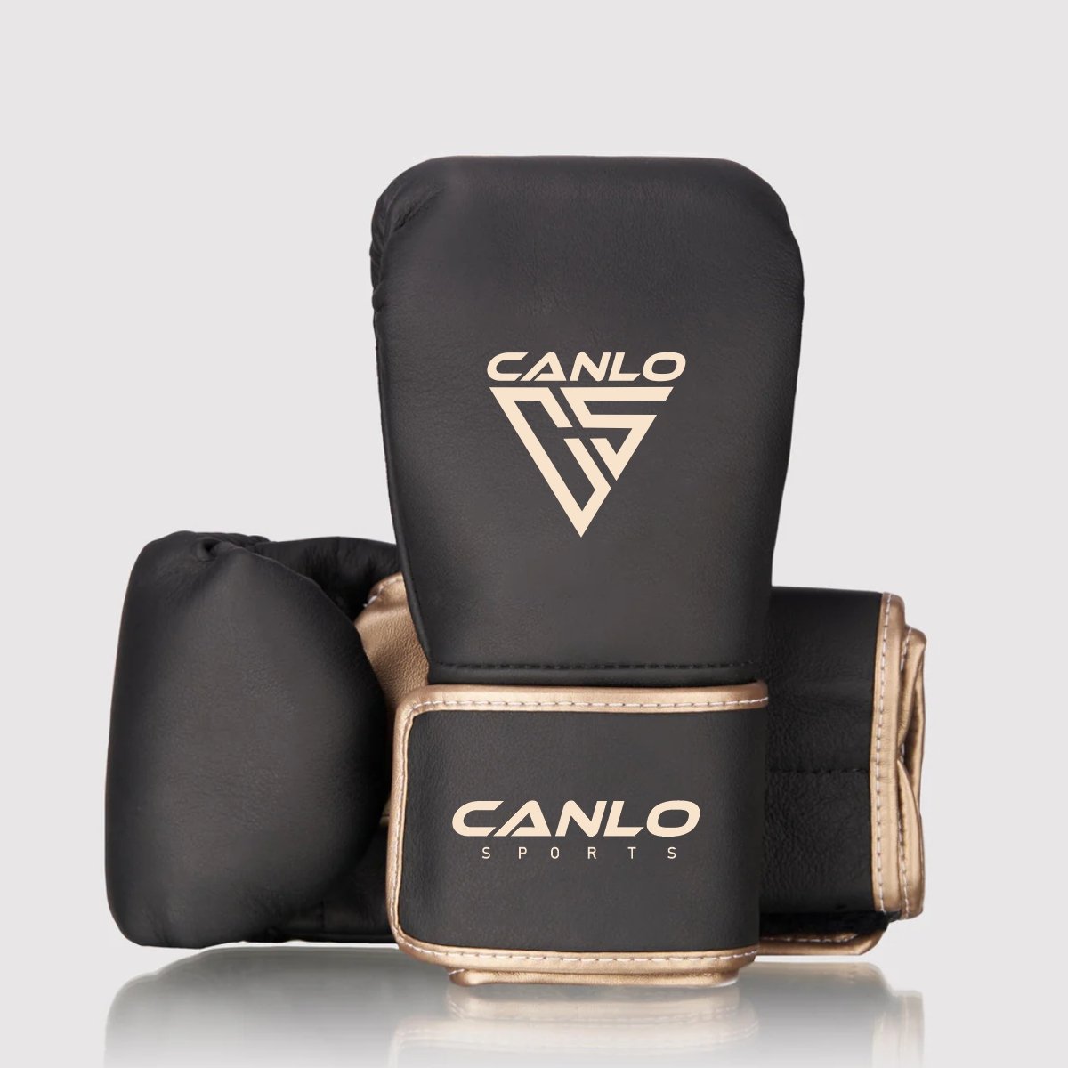Canlo New Bag Mitt Golden - Premium pure leather bag mitt front view
